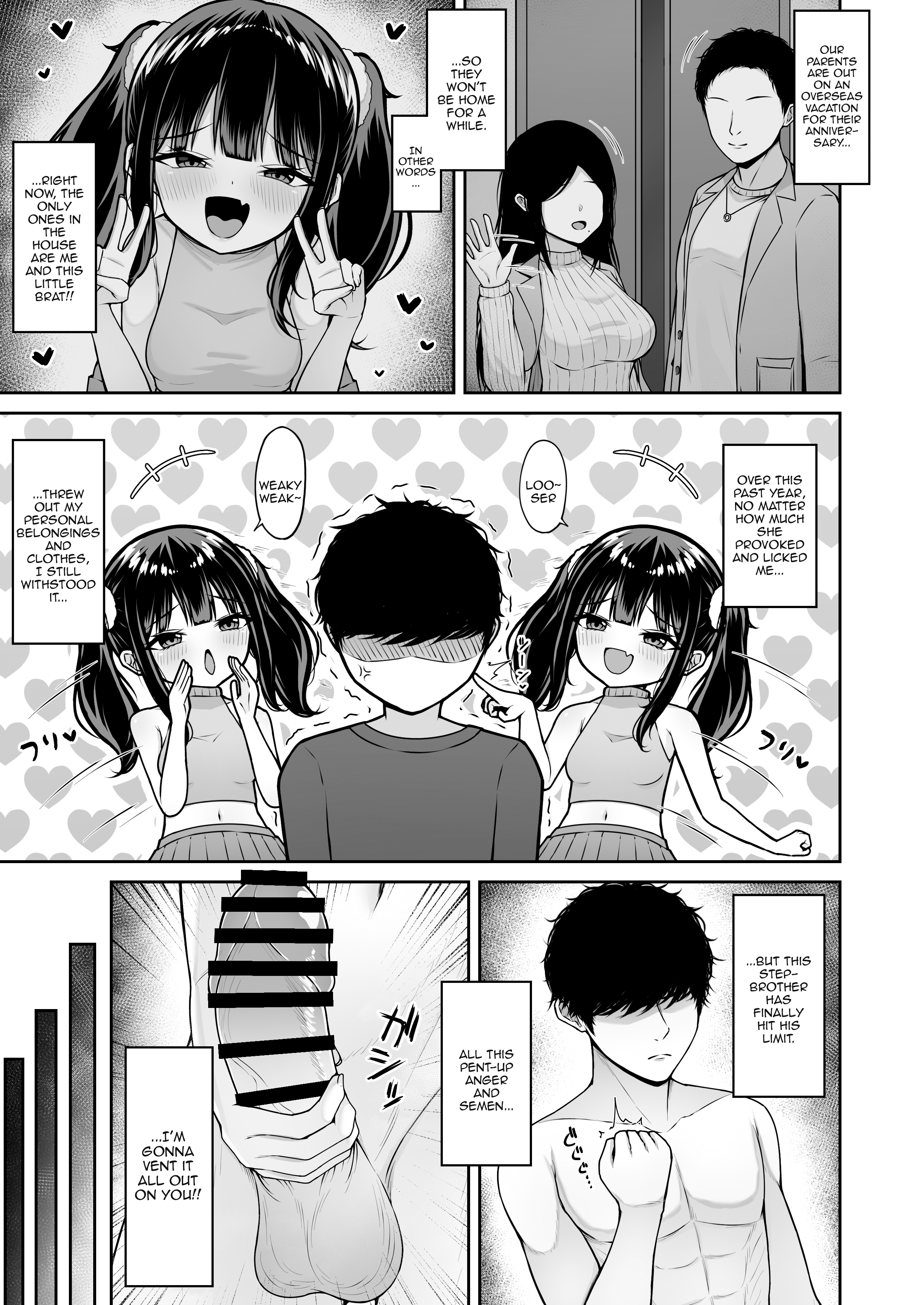 Hentai Manga Comic-My Bratty Little Sister Is Not Honest - First Part-Read-8